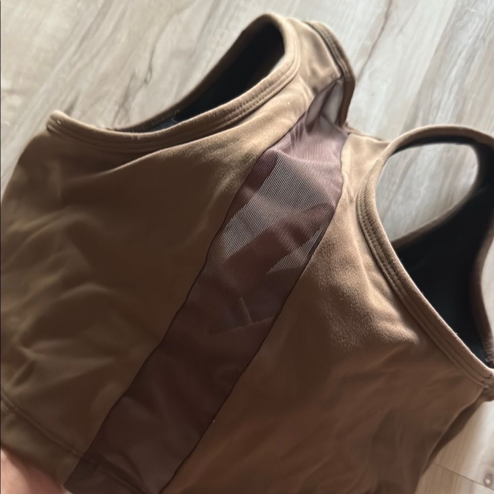 Brown Wrap Sports Bra - Picture 3 of 3